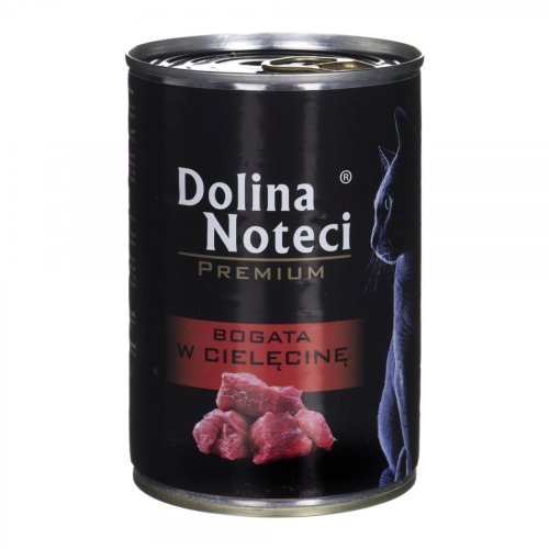 DOLINA NOTECI Premium bogata w cielęcinę - mokra karma dla kota - 400g