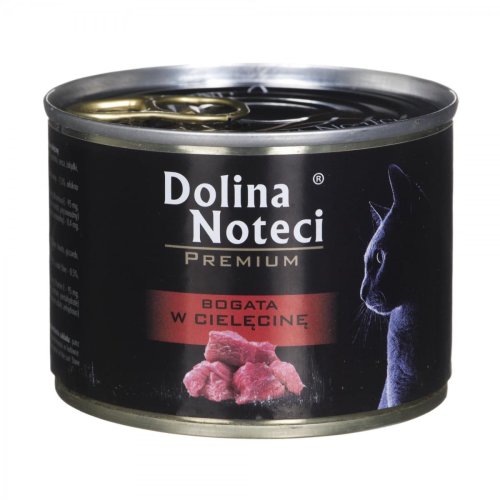 DOLINA NOTECI Premium bogata w cielęciną - mokra karma dla kota - 185g
