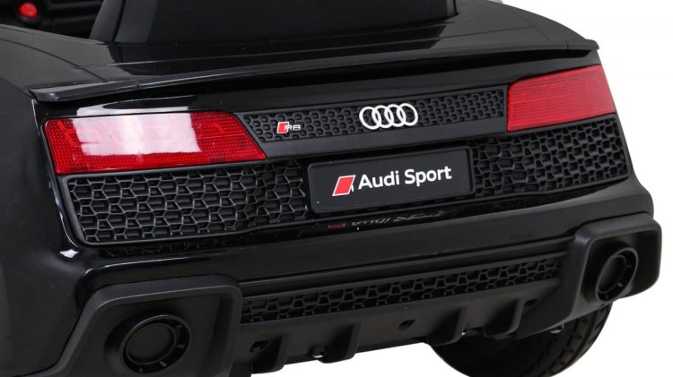 Audi R8 LIFT Samochodzik na akumulator Czarny + Pilot + Koła EVA + MP3 + LED