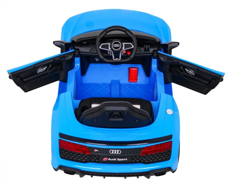 Audi R8 LIFT Samochodzik na akumulator Niebieski + Pilot + Koła EVA + MP3 + LED