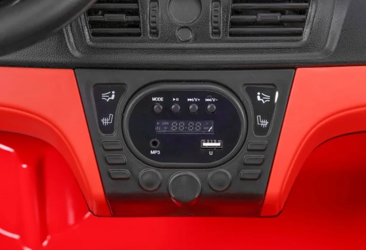 BMW X6M XXL dla 2 dzieci Czerwony + Pilot + Ekoskóra + Pasy + Wolny Start + MP3 USB + LED