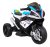 Motor BMW HP4 na akumulator dla dzieci Biały + 3 Koła + LED + MP3 USB + Ekoskóra