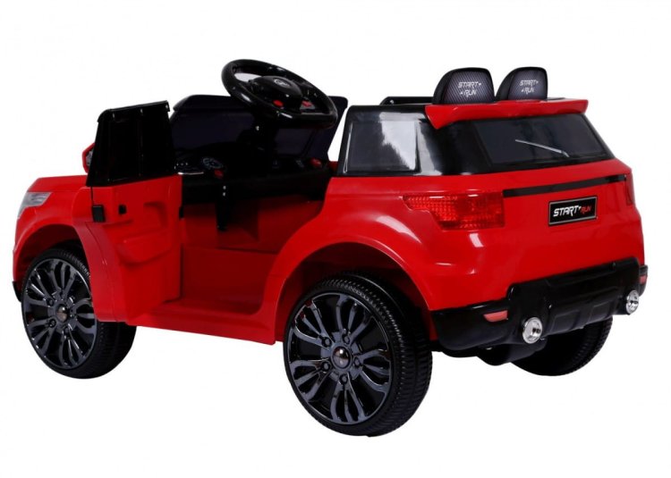Autko Start Run na akumulator Czerwony + Pilot + Funkcje bezpieczeństwa + MP3 LED