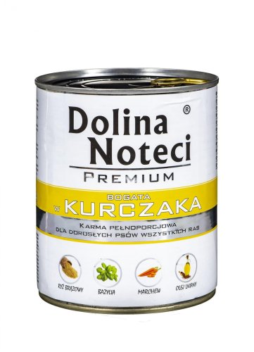 DOLINA NOTECI Premium bogata w kurczaka - mokra karma dla psa - 800g