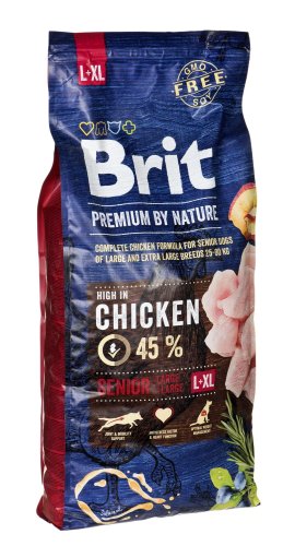 BRIT PREMIUM BY NATURE Senior Large / Extra Large Chicken 15kg