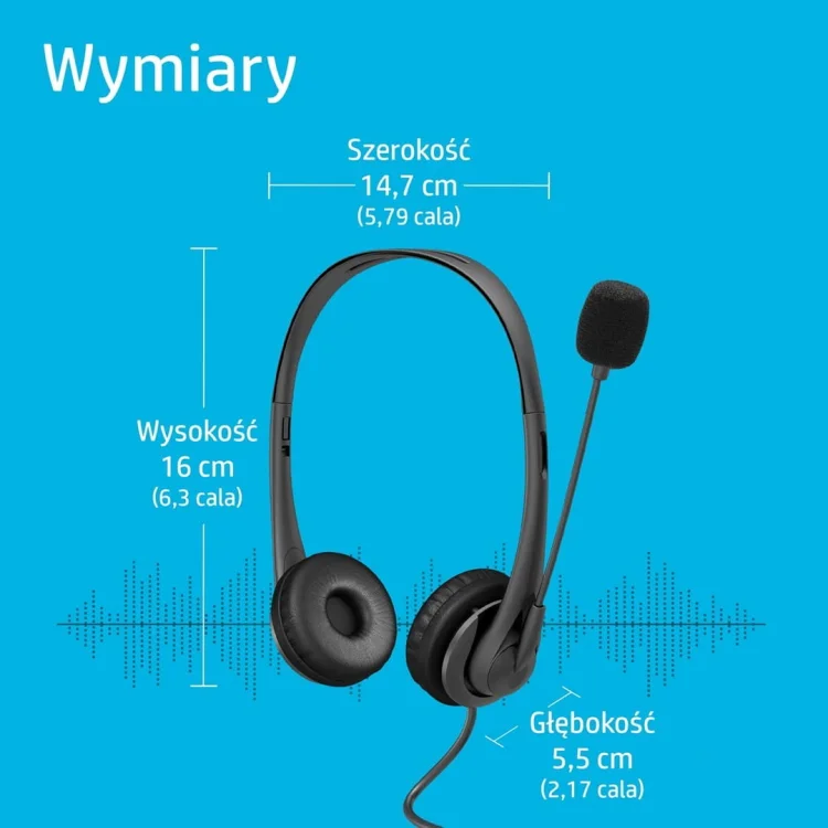 HP Słuchawki G2, 428H5AA, USB, czarne
