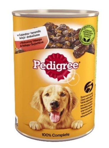 PEDIGREE Wołowina w galaretce 400g