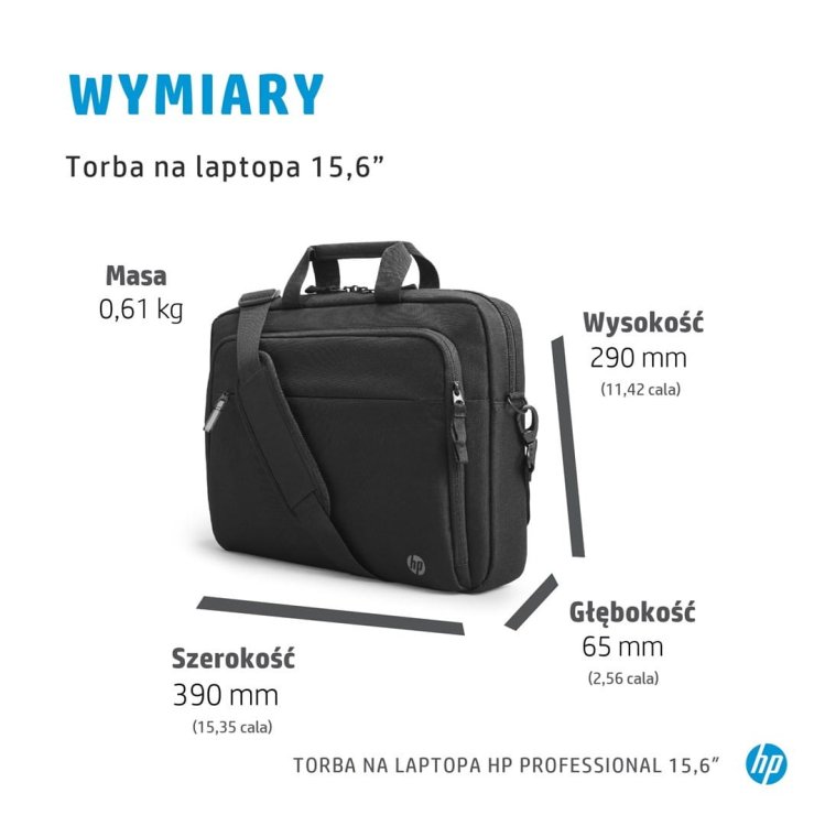 Torba HP Renew Business do notebooka 15.6" 500S7AA czarna