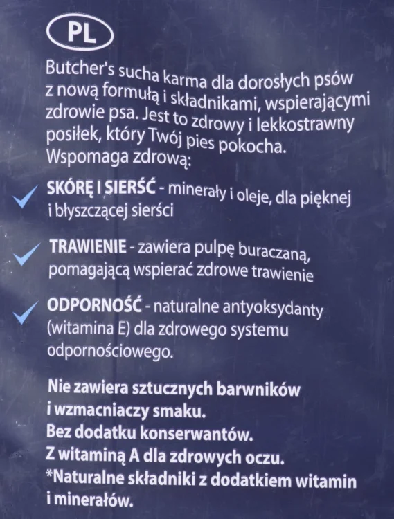 BUTCHER'S z wołowiną 15kg