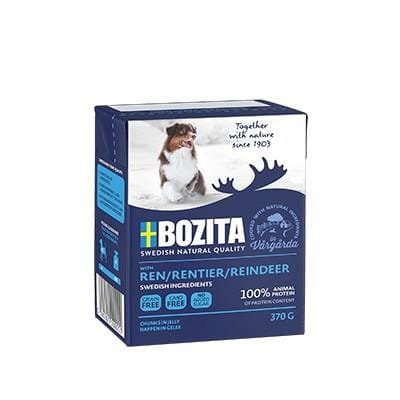 BOZITA Mięsne kawałki z reniferem w galaretce 370g