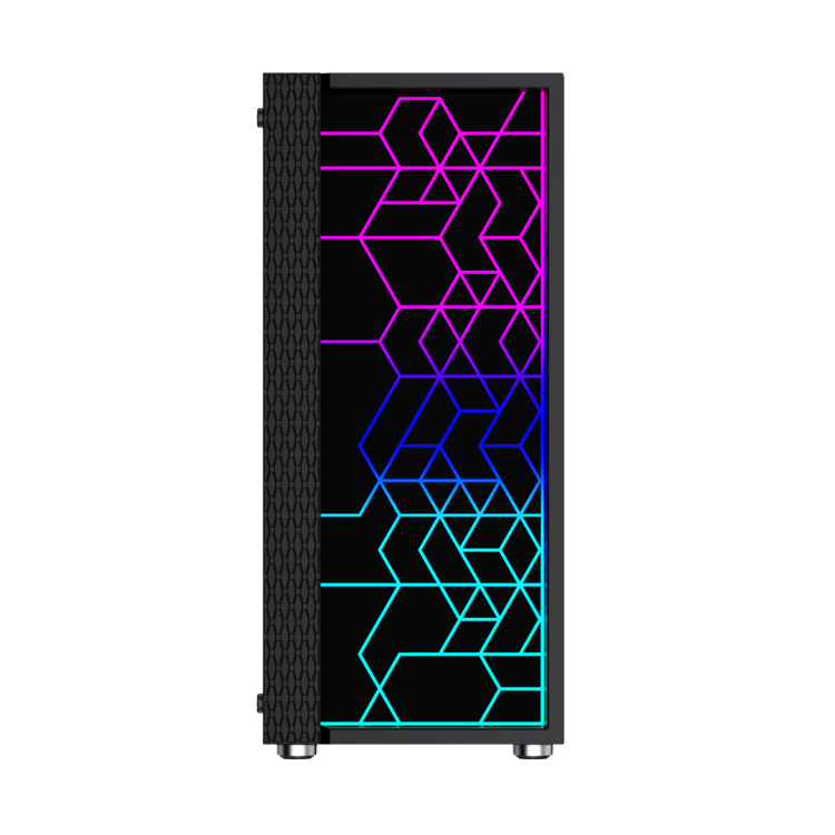 GEMBIRD OBUDOWA FORNAX 2500 MIDI-TOWER (1X USB 3.0, 2X USB 2.0, HD AUDIO, SZKLANY PANEL BOCZNY) CZARNA