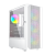 GEMBIRD OBUDOWA FORNAX 4000W MIDI-TOWER (2X USB 3.0, 1X USB 2.0, HD AUDIO, SZKLANY PANEL BOCZNY, PODŚWIETLENIE ARGB) BIAŁA