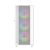 GEMBIRD OBUDOWA FORNAX 4000W MIDI-TOWER (2X USB 3.0, 1X USB 2.0, HD AUDIO, SZKLANY PANEL BOCZNY, PODŚWIETLENIE ARGB) BIAŁA