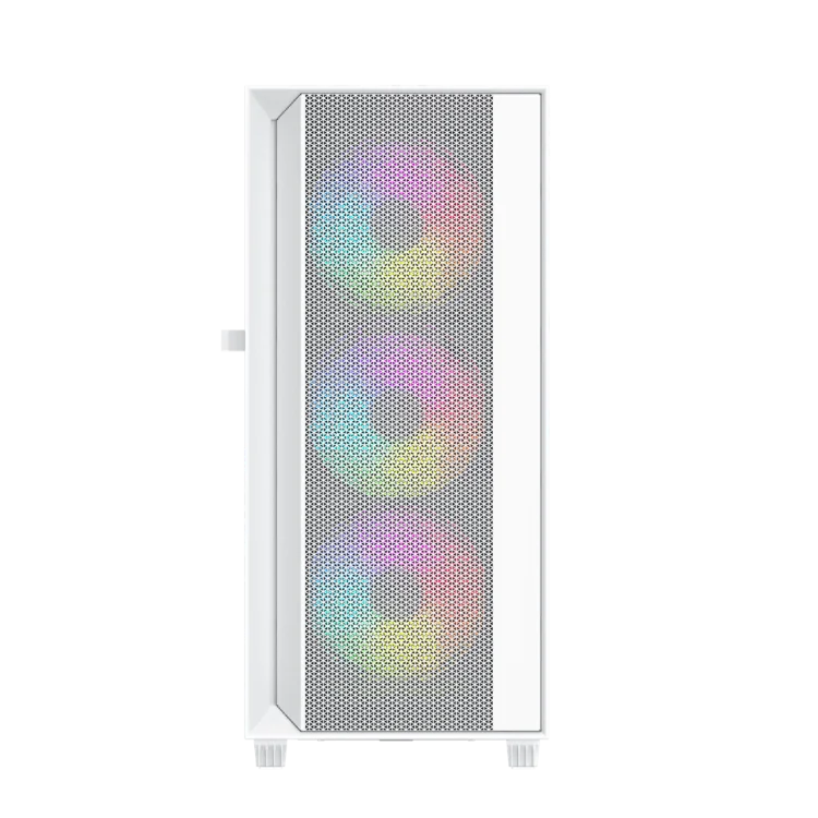 GEMBIRD OBUDOWA FORNAX 4000W MIDI-TOWER (2X USB 3.0, 1X USB 2.0, HD AUDIO, SZKLANY PANEL BOCZNY, PODŚWIETLENIE ARGB) BIAŁA