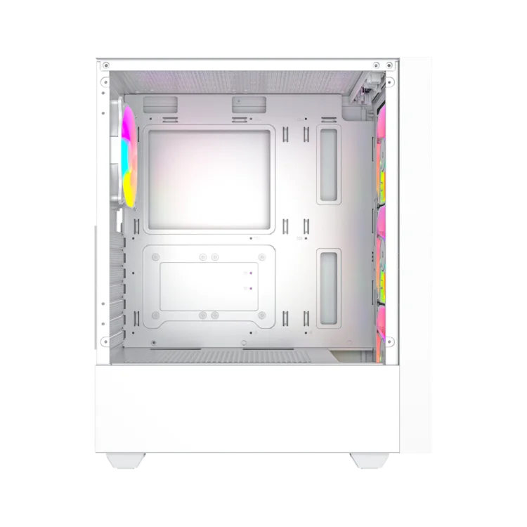 GEMBIRD OBUDOWA FORNAX 4000W MIDI-TOWER (2X USB 3.0, 1X USB 2.0, HD AUDIO, SZKLANY PANEL BOCZNY, PODŚWIETLENIE ARGB) BIAŁA
