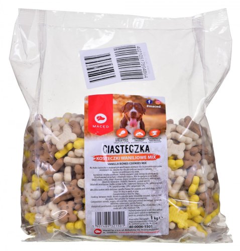 Maced Ciastka Kostka Wanilia Mix - przysmak dla psa - 1kg