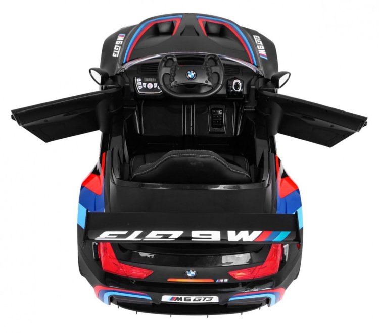 BMW M6 GT3 Auto na akumulator dla dzieci Czarny + Nawiew powietrza + Dźwięki MP3 Światła + Pilot