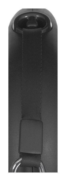 FLEXI Smycz automatyczna NEW CLASSIC L taśma kolor: czarny - 8m - do 50kg