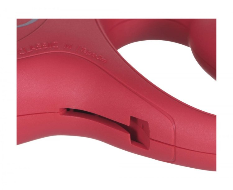 FLEXI Smycz automatyczna NEW CLASSIC M taśma kolor: czerwony - 5m - do 25kg
