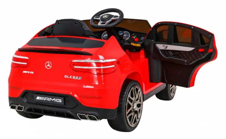 Mercedes Benz GLC63S dla dzieci Czerwony + Pilot + Napęd 4x4 + MP3 LED + EVA + Wolny Start