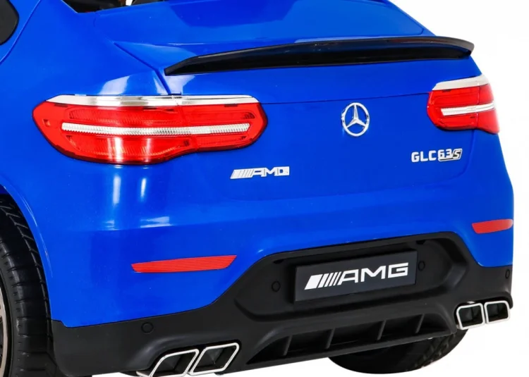 Mercedes Benz GLC63S dla dzieci Niebieski + Pilot + Napęd 4x4 + MP3 LED + EVA + Wolny Start