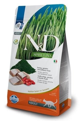 FARMINA N&D SPIRULINA HERRING CAT ADULT 1,5kg