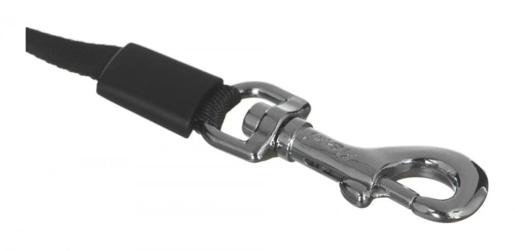 Smycz FLEXI automatyczna Black Design M taśma 5 m kol. czarny
