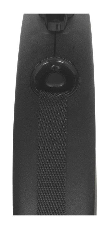 Smycz FLEXI automatyczna Black Design M taśma 5 m kol. czarny