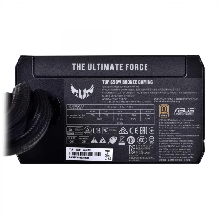 Zasilacz ASUS TUF Gaming 650W Bronze