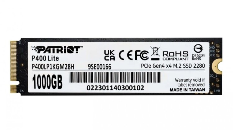 SSD Patriot Viper P400 Lite M.2 PCI-Ex4 NVMe 1000GB