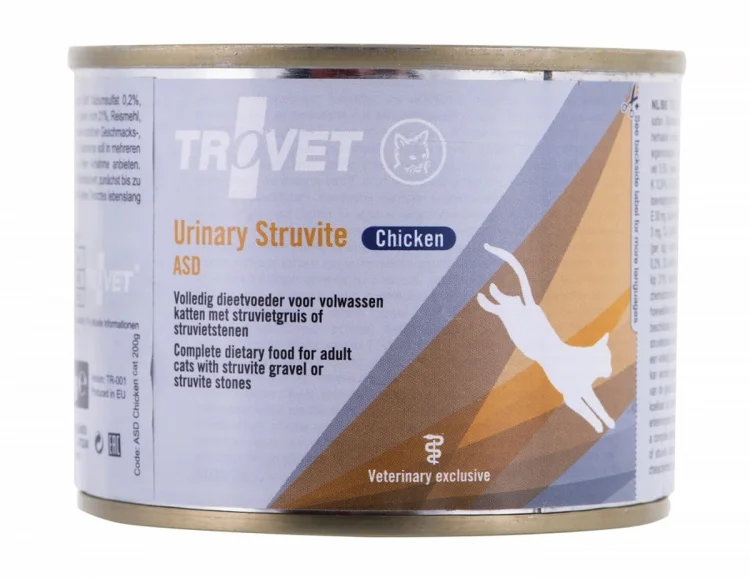 Trovet ASD Urinary Struvite 200g z kurczakiem, dla kotów