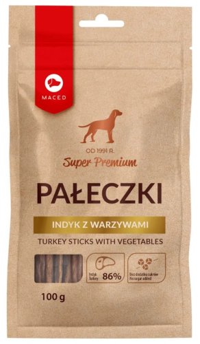 MACED Pałeczki indyk z warzywami 100g