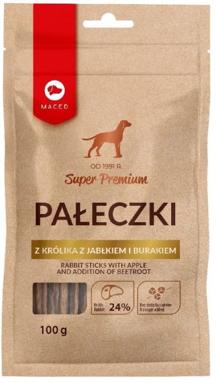 MACED Pałeczki z królika z jabłkiem i burakiem 100g