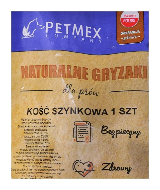 Gryzak dla psów PETMEX Kość szynkowa 1szt
