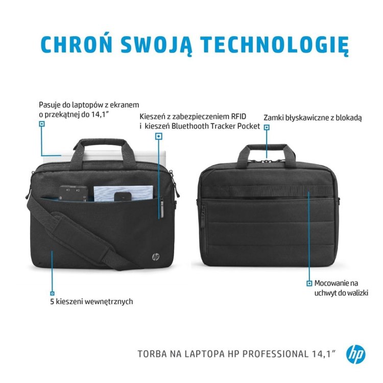 Torba HP Renew Business do notebooka 14.1" Czarna