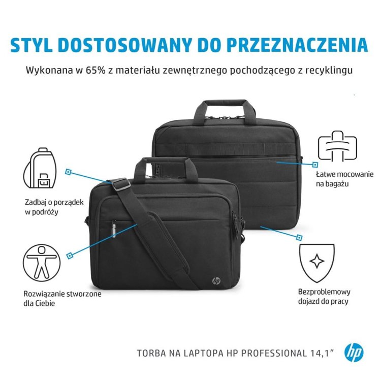 Torba HP Renew Business do notebooka 14.1" Czarna