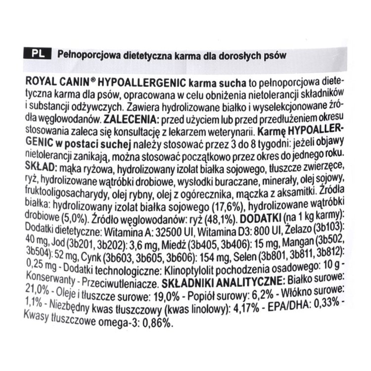 Royal Canin Hypoallergenic 2kg