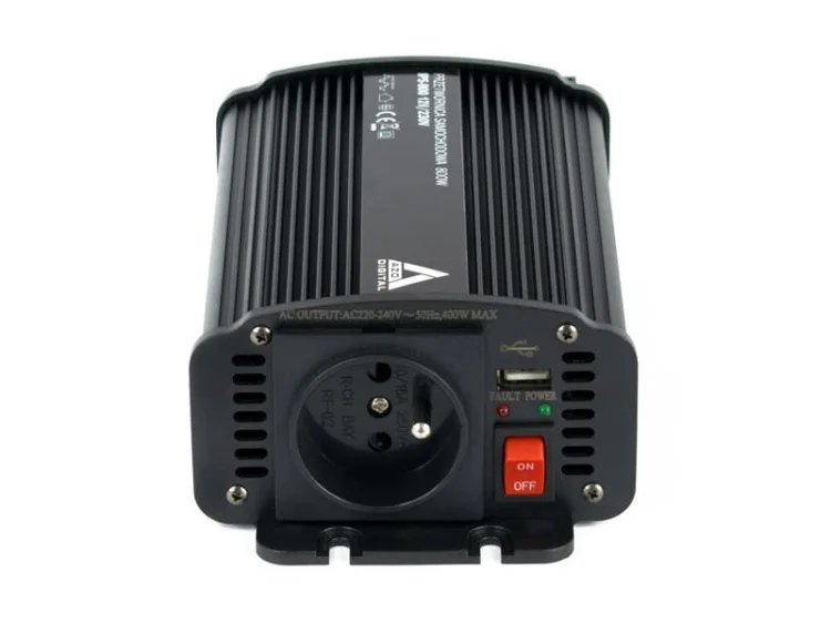 Samochodowa przetwornica napięcia 12 VDC / 230 VAC IPS-800U 800W