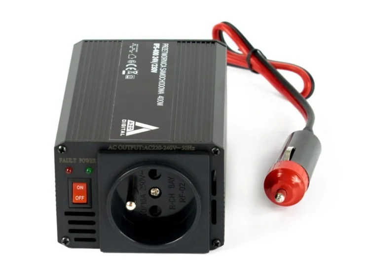 Samochodowa przetwornica napięcia 24 VDC / 230 VAC IPS-400 400W