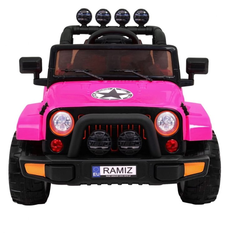 Auto Terenowe Full Time 4WD dla dzieci Różowy + Napęd 4x4 + Pilot + Audio LED + Schowek