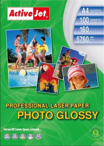 Papier fotograficzny błyszczący Activejet AP4-160G100L (A4; 100 szt.)