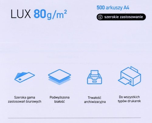 Papier Xero Igepa POLLUX (A4; 80g/m2; 500 szt.; Matowy)