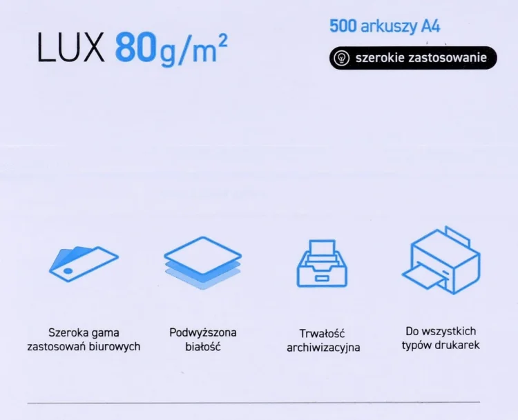 Papier Xero Igepa POLLUX (A4; 80g/m2; 500 szt.; Matowy)