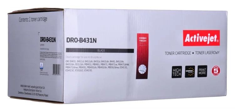 Bęben Activejet DRO-B431N (zamiennik OKI 44574302; Supreme; 25000 stron; czarny)