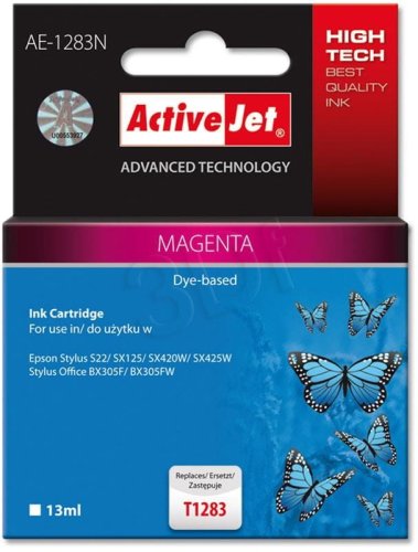 Tusz Activejet AE-1283N (zamiennik Epson T1283; Supreme; 13 ml; czerwony)
