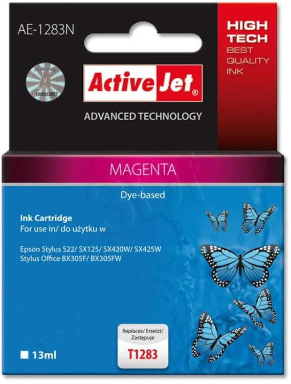 Tusz Activejet AE-1283N (zamiennik Epson T1283; Supreme; 13 ml; czerwony)