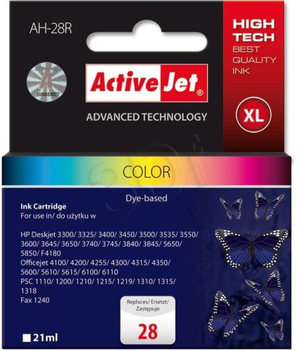 Tusz Activejet AH-28R (zamiennik HP 28 C8728A; Premium; 21 ml; kolor)