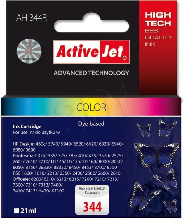 Tusz Activejet AH-344R (zamiennik HP 344 C9363EE; Premium; 21 ml; kolor)
