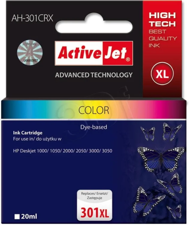 Tusz Activejet AH-301CRX (zamiennik HP 301XL CH564EE; Premium; 21 ml; kolor)