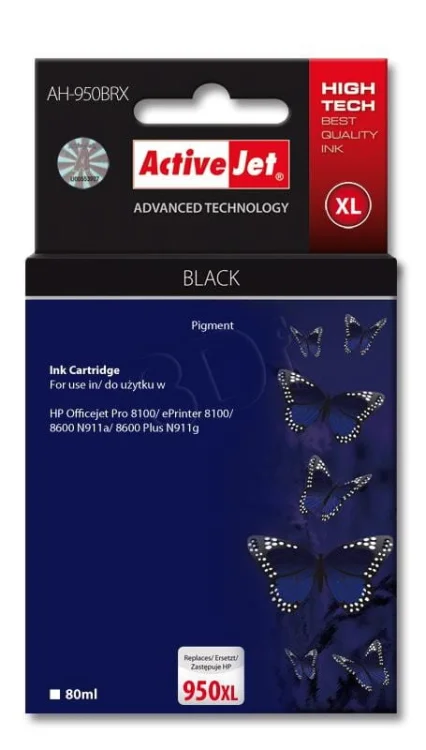 Tusz Activejet AH-950BRX (zamiennik HP 950XL CN045AE; Premium; 80 ml; czarny)